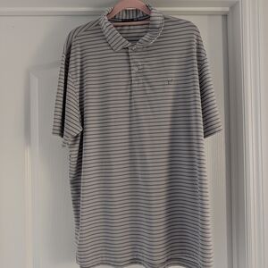 Southern Tide Men's Striped Polo Shirt - Gray